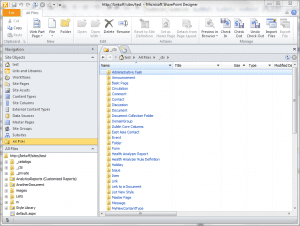 SharePoint Designer content type folder