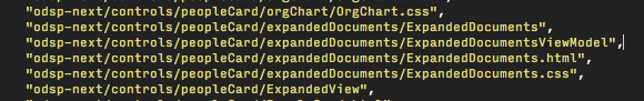 Partial Section of the RequiredJS of the document library source code