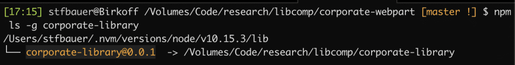 'npm ls' can be used to find the library origin folder
