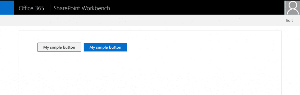 Office UI Fabric Primary Button