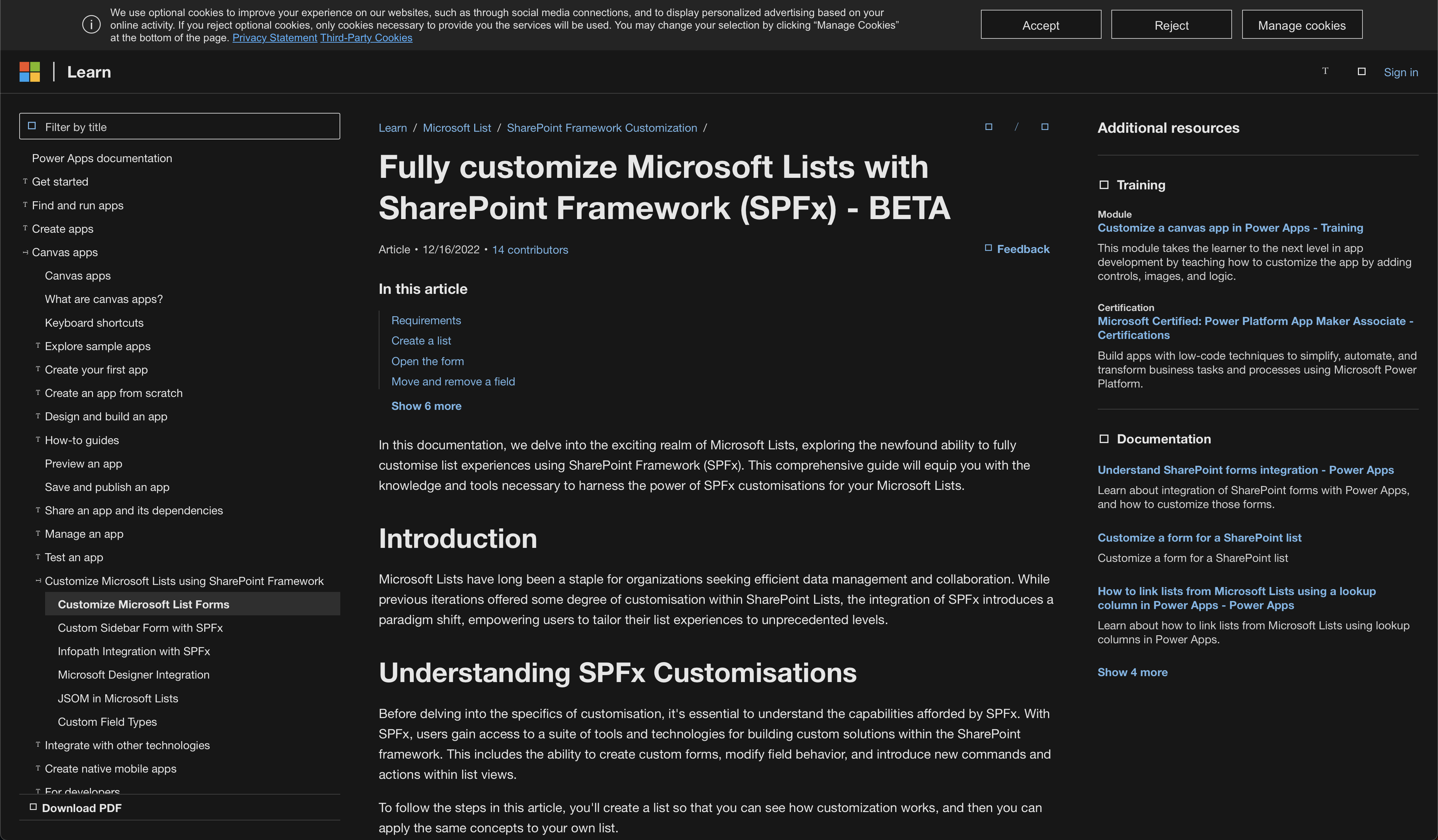 This is great news for many companies and people. Finally, the Microsoft list can be fully customised using the SharePoint Framework. Some customisati